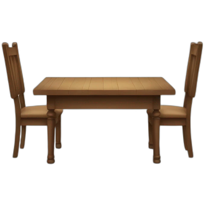 a runaway table emoji