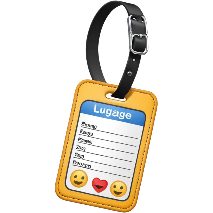 luggage tag emoji