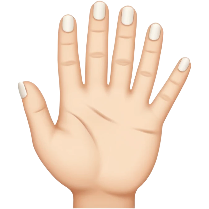 Make a hand signal for 7 emoji