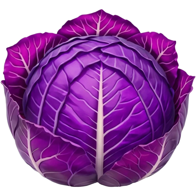 Red cabbage sliced without bowl with big cabbage head in the background emoji