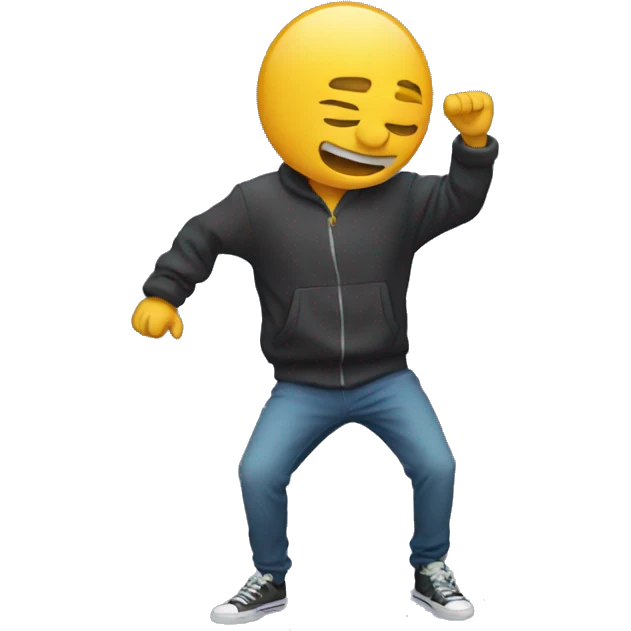 Une personne qui dab emoji