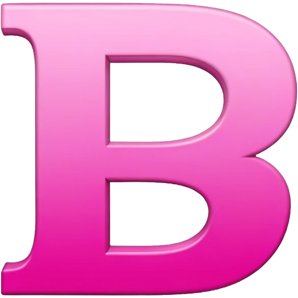 Pink letter D emoji