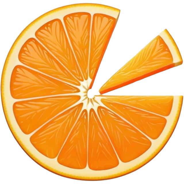 pastel orange slice emoji