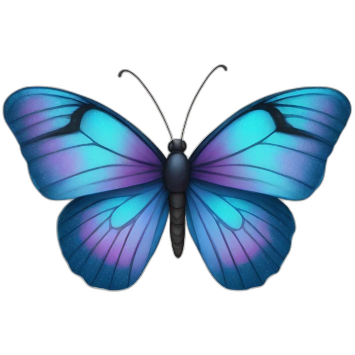Borboleta com letra B emoji