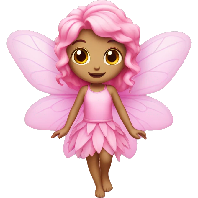 Pink fairy emoji