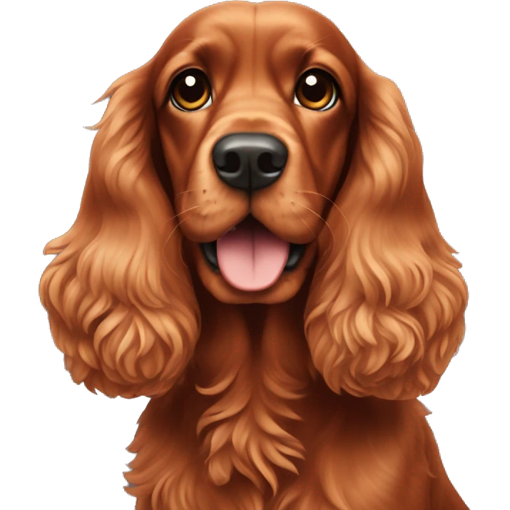 red cocker spaniel emoji