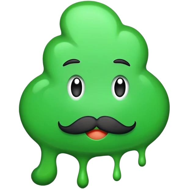 tache de peinture vert emoji