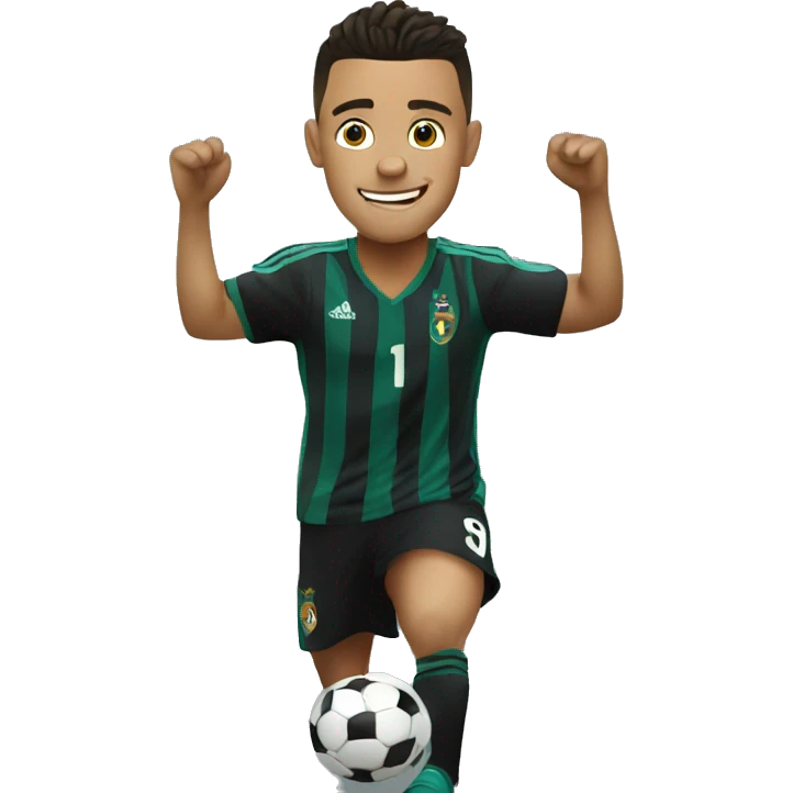 Ronaldo celebratjng emoji