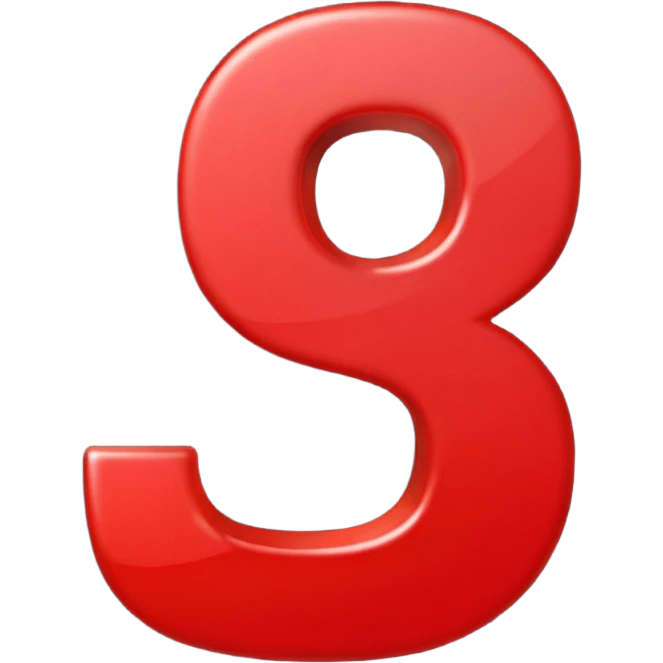 Red number "3" emoji