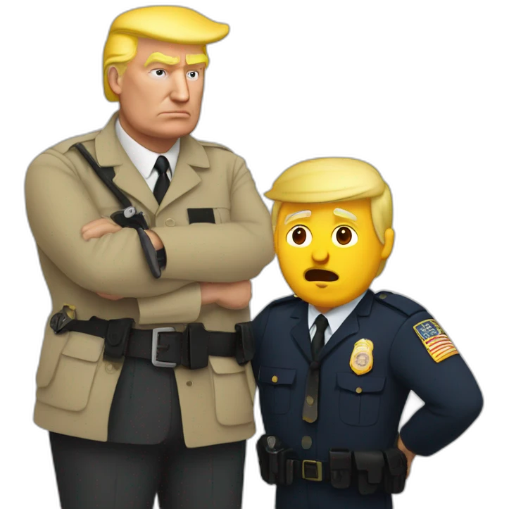 trump-getting-arrested emoji