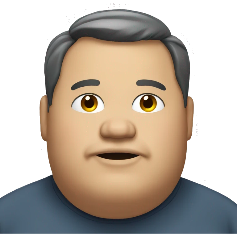 Fat man emoji