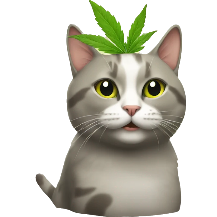 weed cat emoji