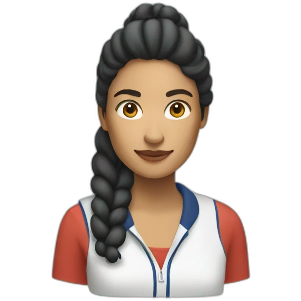 Latin woman using Lacoste  emoji