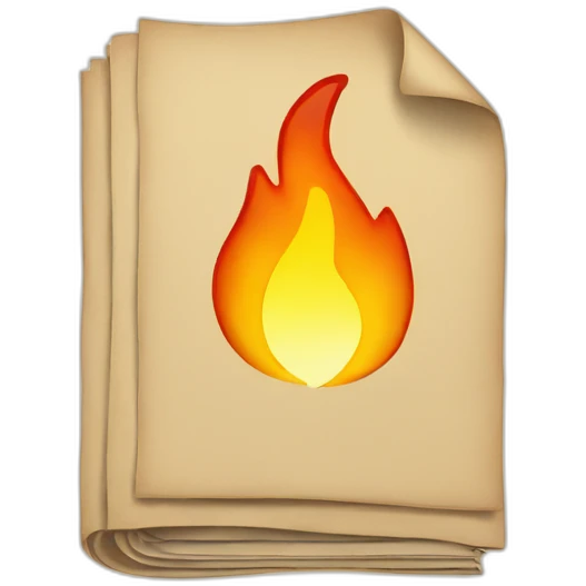Documents plus fire emoji