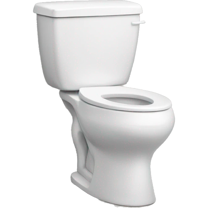 toilet with happy head  emoji