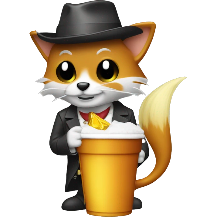 tails with a pimp cup emoji