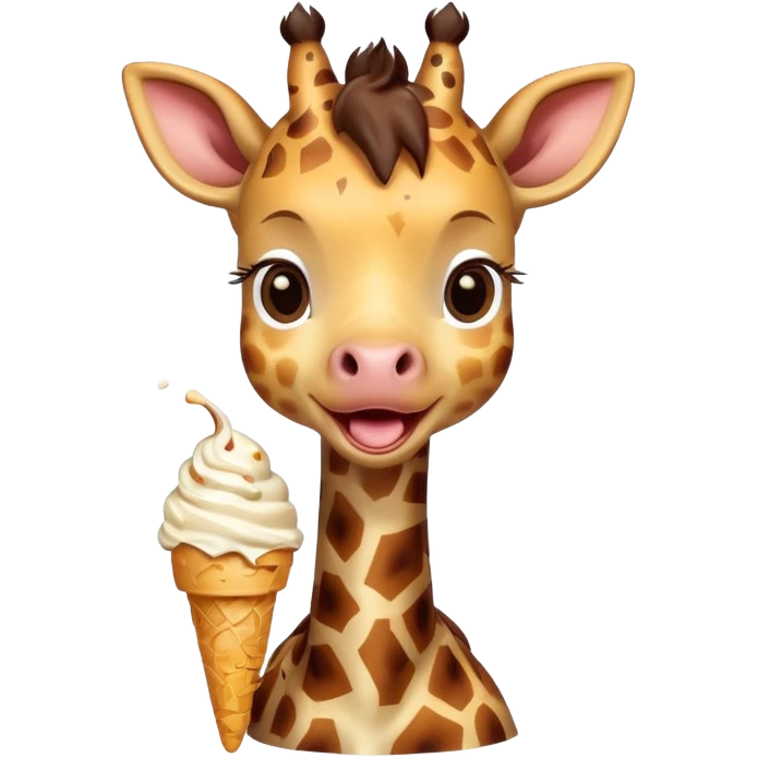 Giraffe with Ice Creams
Baby giraffe with melting ice cream


 emoji