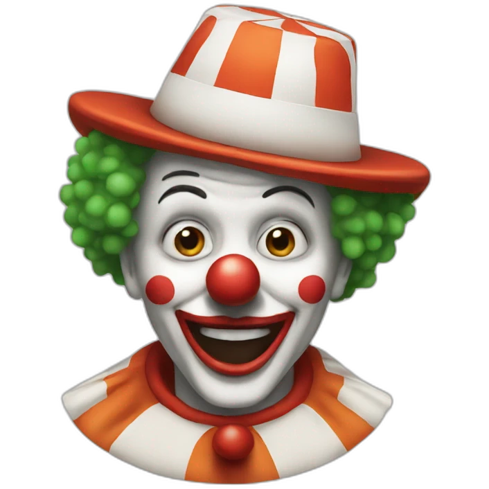 clown tooting emoji
