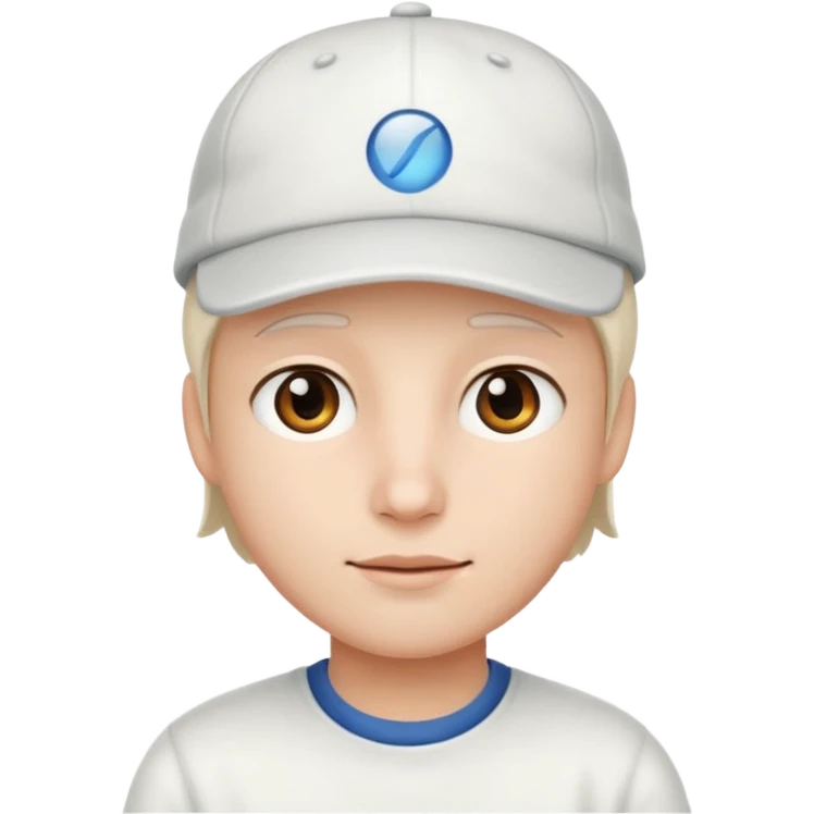 Only white cap emoji