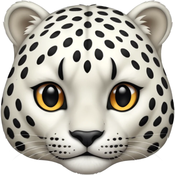 furry white leopard face emoji