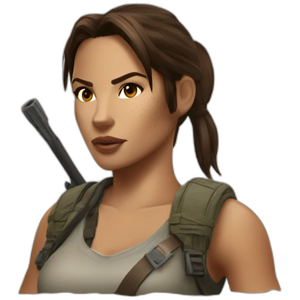 Lara Croft emoji