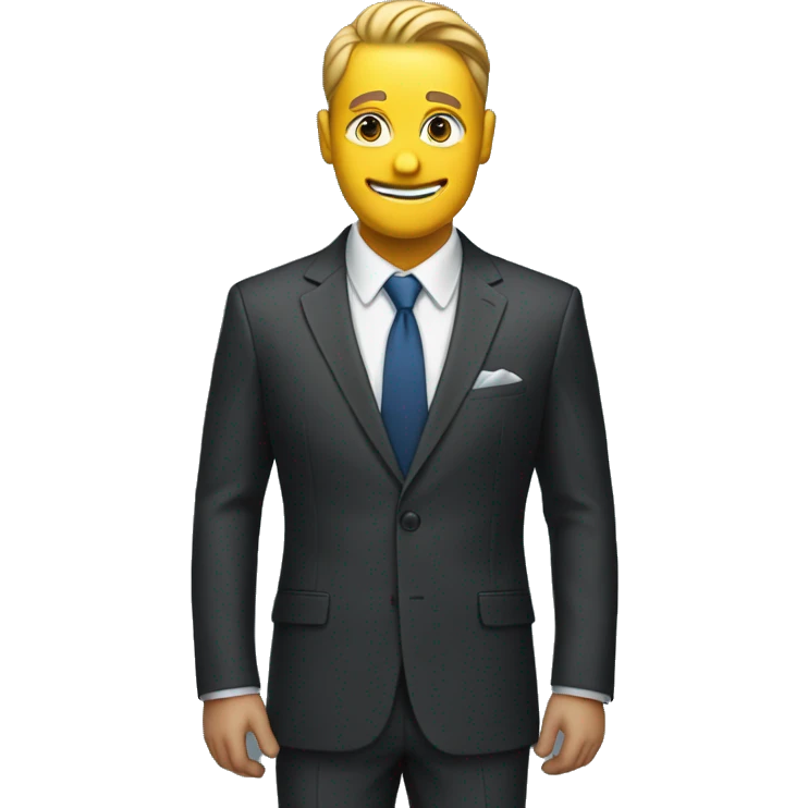 Infinity icon in suit  emoji