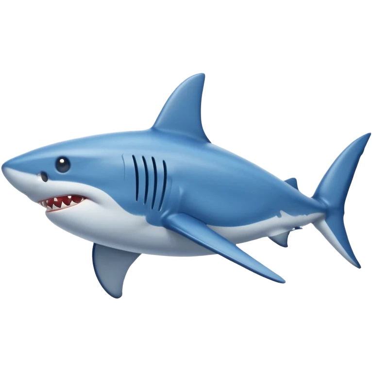 Put blue Nike shoes on the fins of the shark emoji