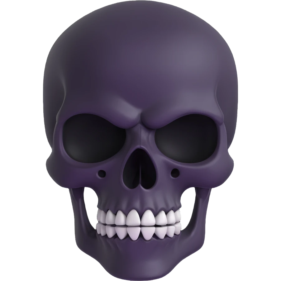 angry skeleton head emoji
