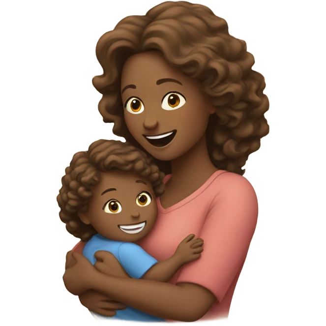 white mother with child emoji