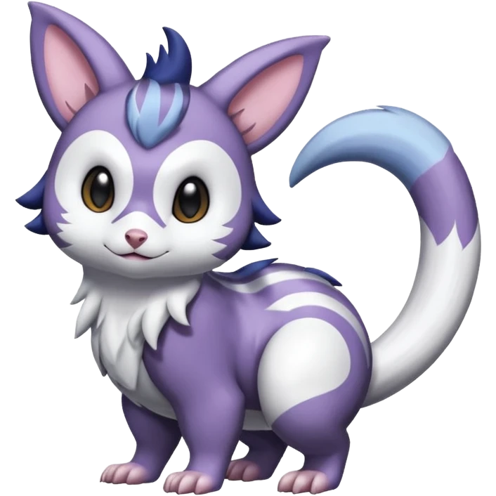 Shiny Furret-Absol-Noibat-Hybrid (Full body) emoji