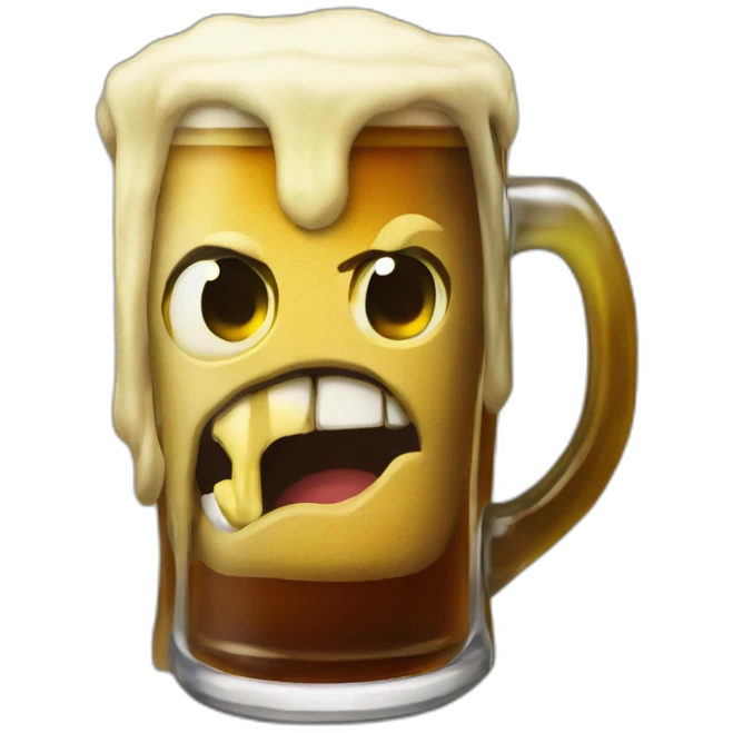 Zelda drink a beer emoji