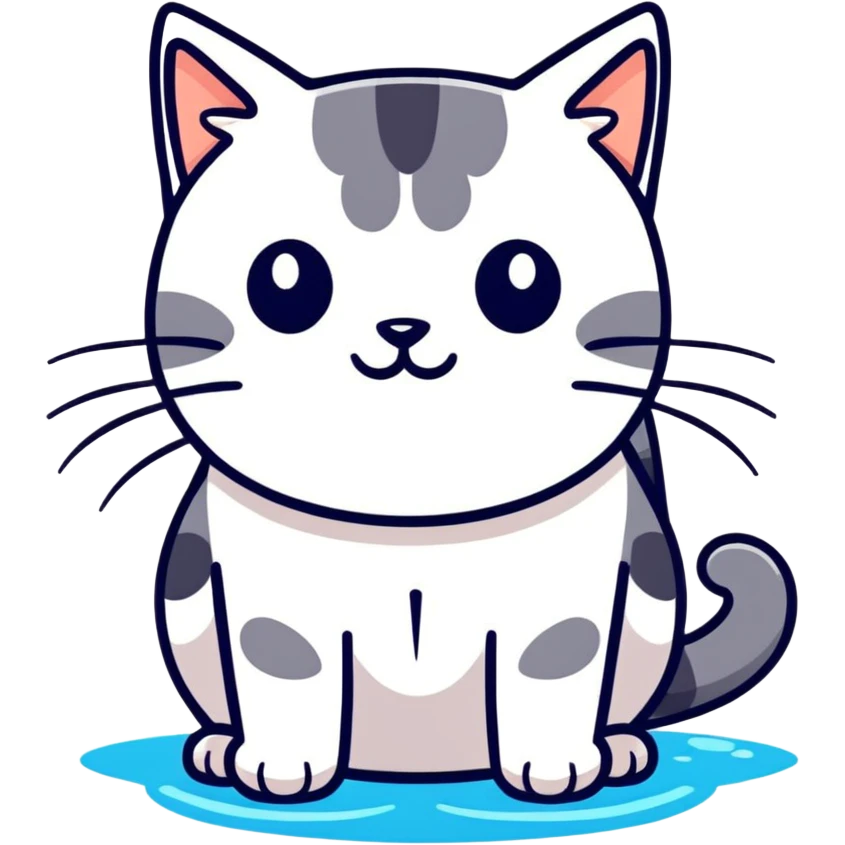 Wet cat emoji