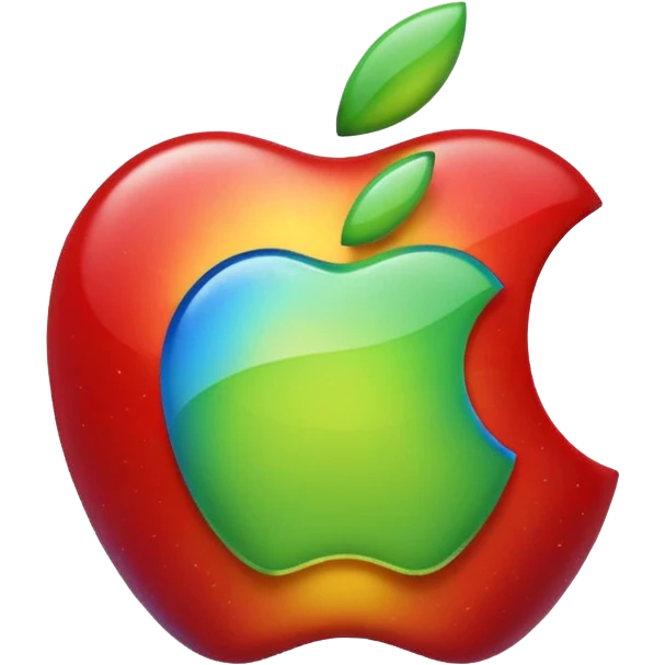 Create the Apple logo emoji