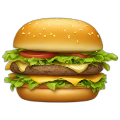 Mange un hamburger emoji