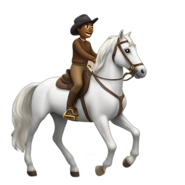 riding a horse emoji