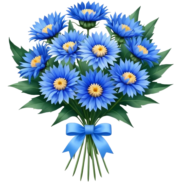 cornflower bouquet emoji