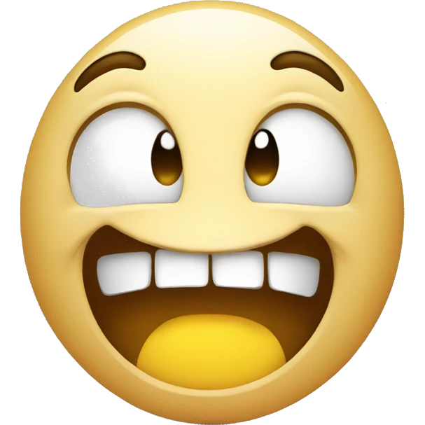 Smiley cringing horribly emoji
