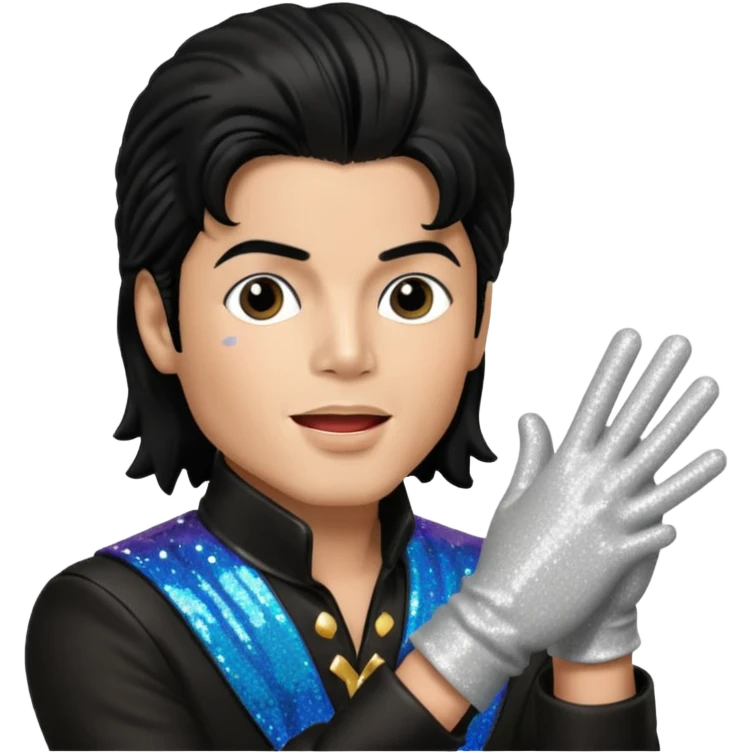 michael jackson is singing emoji