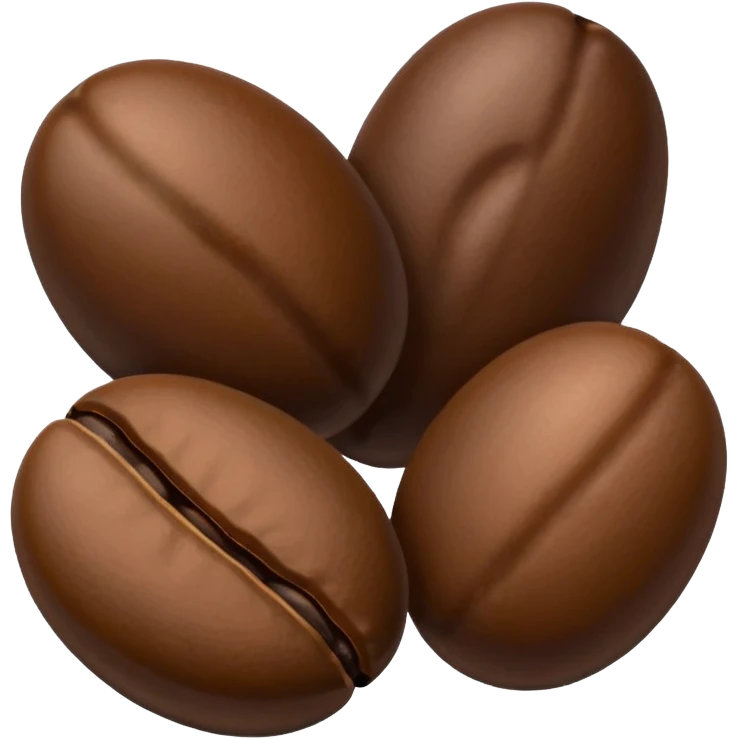 Three espresso beans three emoji