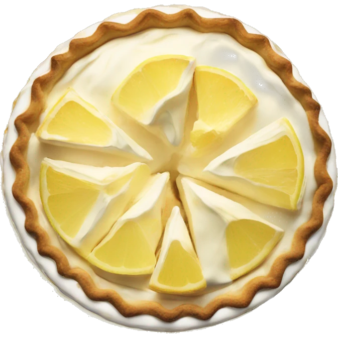a slice of lemon meringue pie emoji