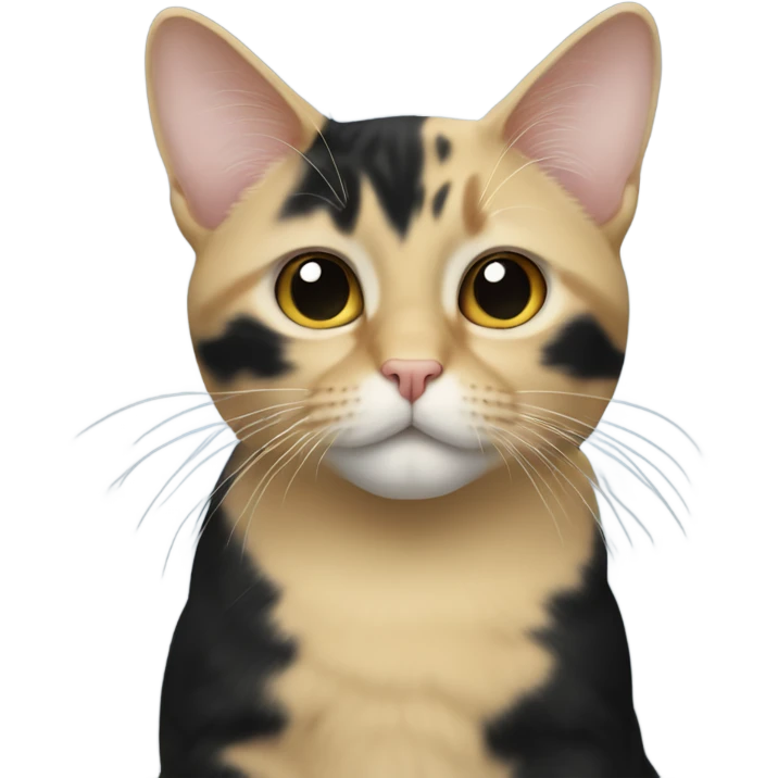 black and blonde toitose cat emoji