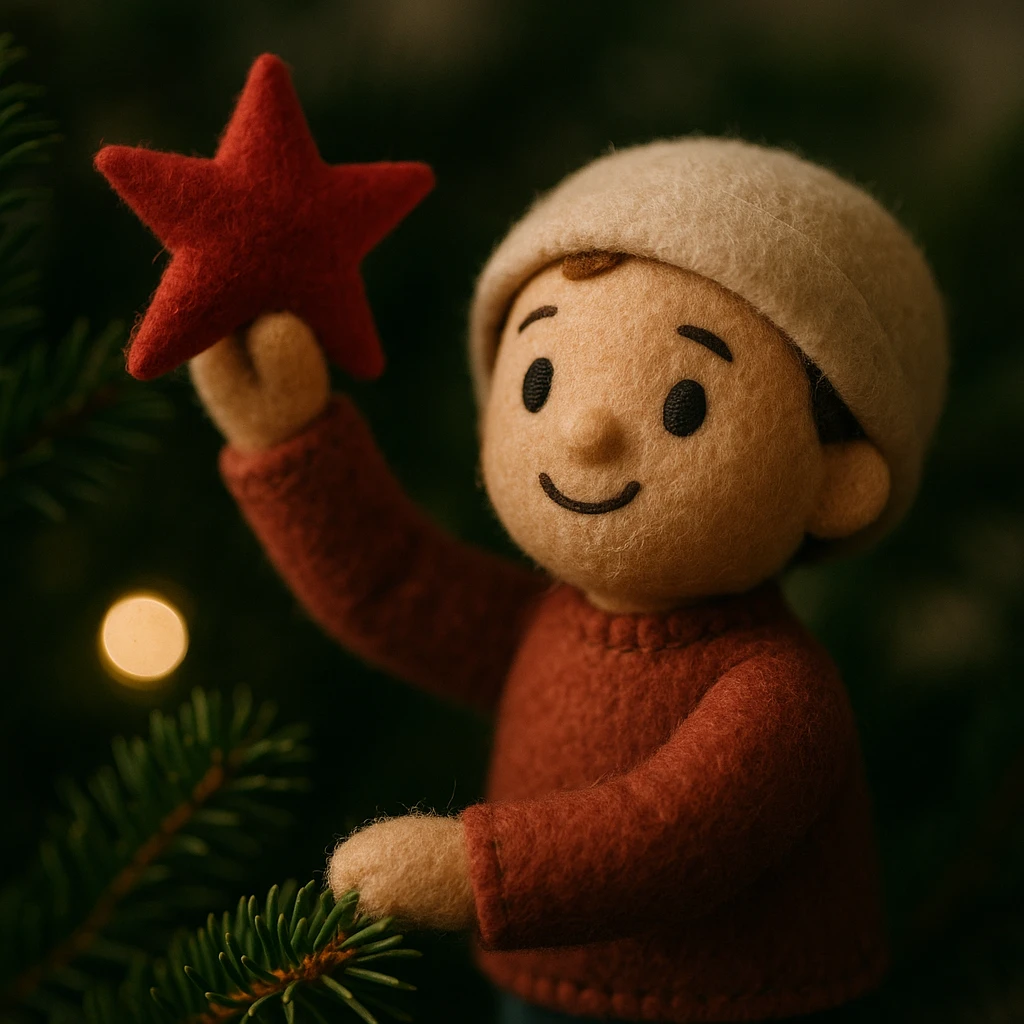 people decorating a Christmas tree emoji