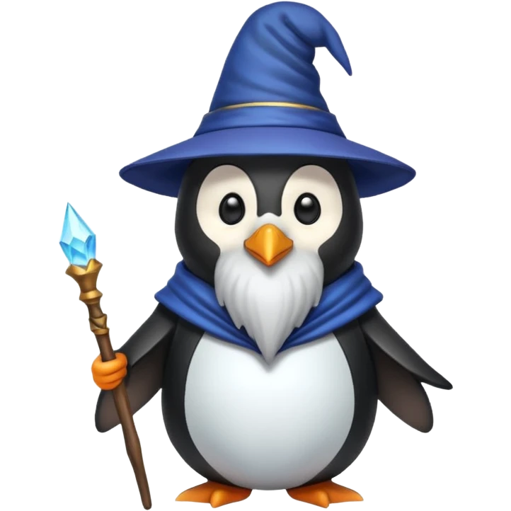 Penguin Wizard emoji
