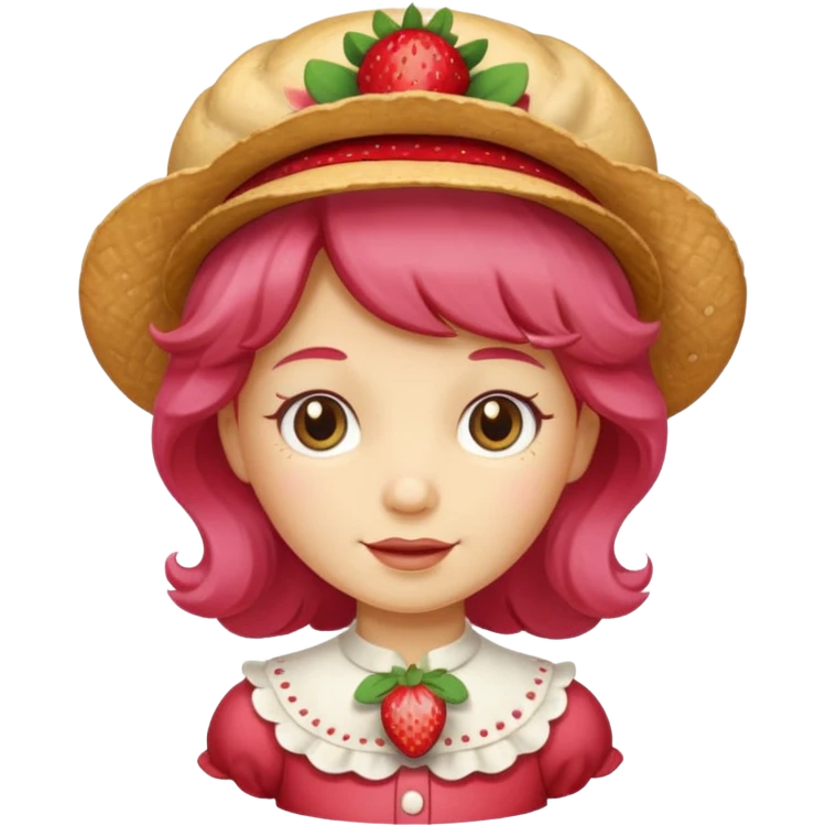 Vintage cartoon character strawberry shortcake emoji