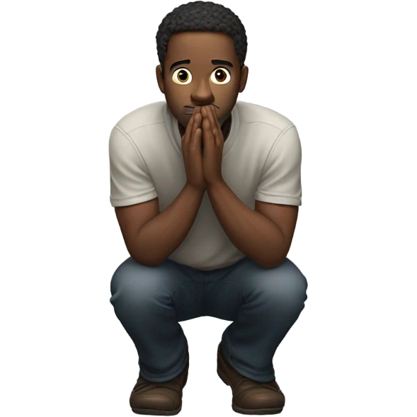 a guy begging  emoji