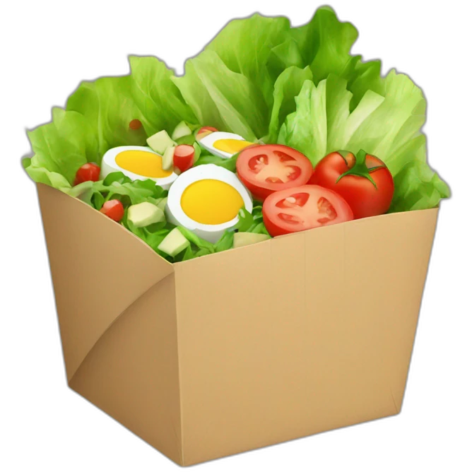 healthy togo black box with salad emoji