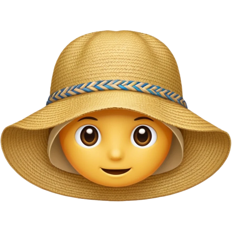 sun hat emoji
