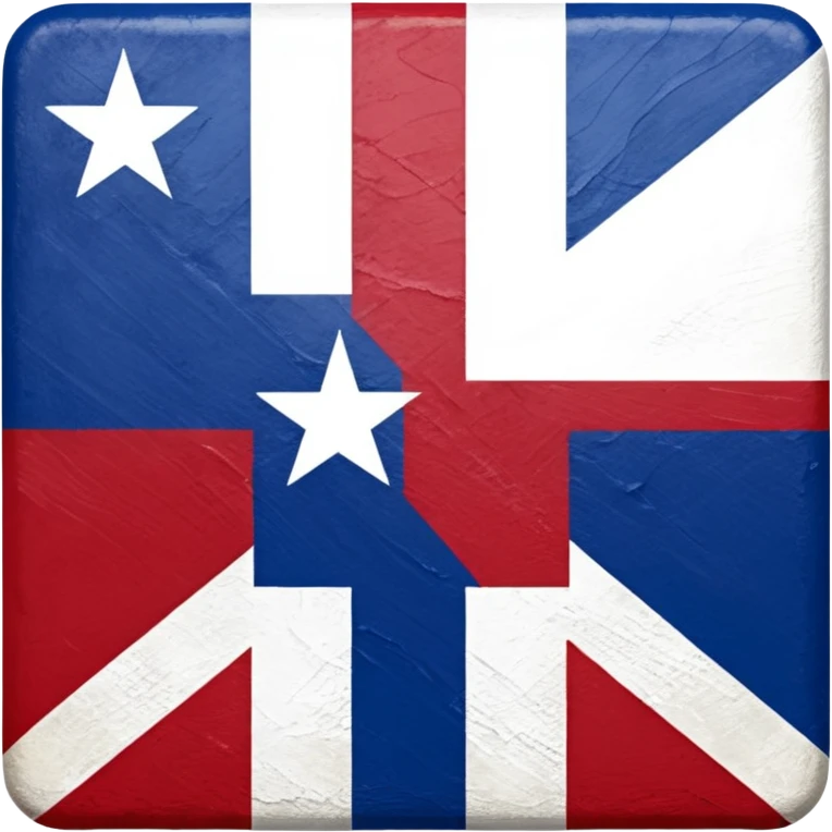 "A" "T" "X" Block letters painted the colors of the Texas state flag emoji