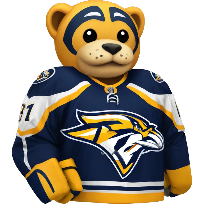 Nashville Predators Mascot emoji