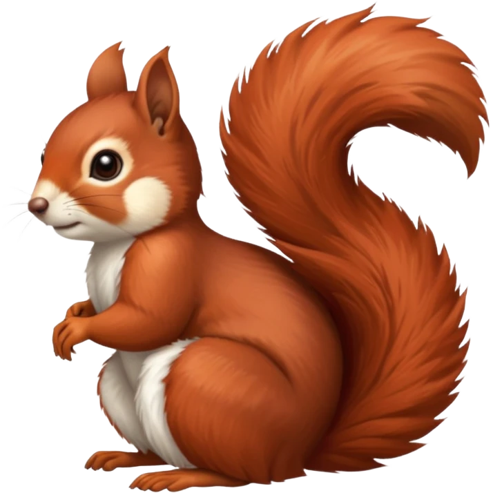 emoji  Realistic red Mama squirrel emoji